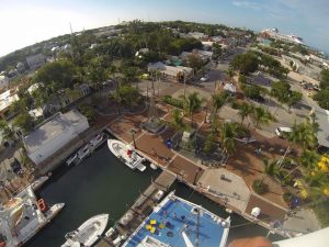 Marina view from 78' up in Key West