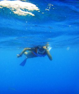 Mariana Fernandez's award-winning photo of a girl snorkeling in Key West