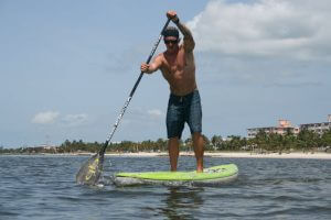 Michael Westenberger competing in the Key West Paddleboard Classic race
