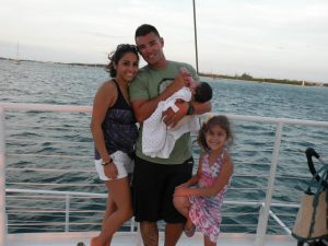 Maia, Davey, Iliana, and Valentina aboard the Commotion on the Ocean in Key West