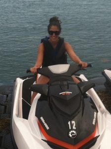 Woman ready for a jet ski adventure in Key West