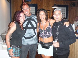 Kayla, Marius, Shayne and Scott at Fury's Summer Punk Rock Party