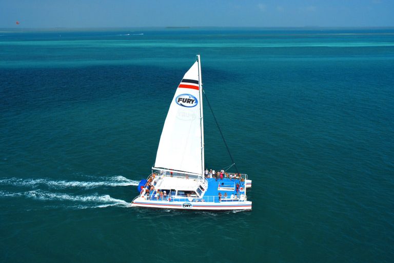 Fury catamaran sailing in Key West