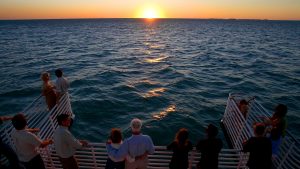 People watching the Key West sunset
