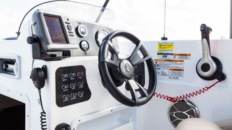 Image of a boat rental captain console