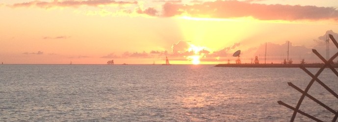 Sunset off the coast of Key West