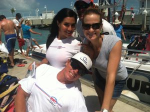 Fury's Riaan & Eliza with Telemundo's Leti Coo in Key West