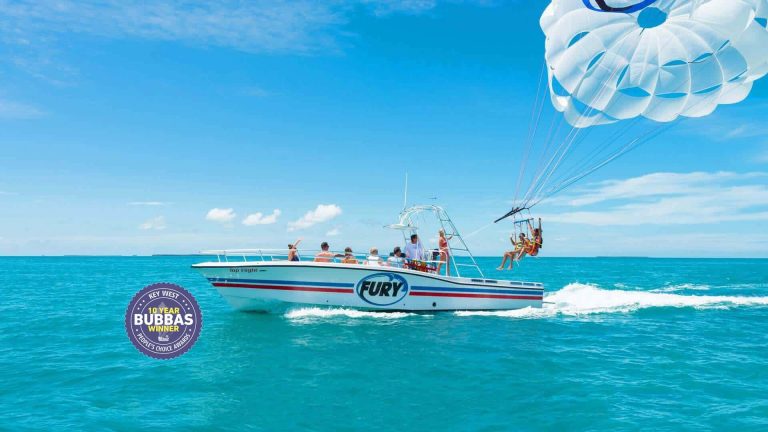 Parasail with a boat in Key West