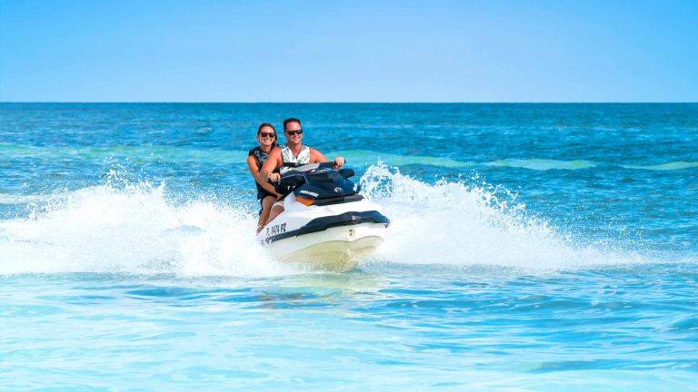 Image of woman jet skiing on the Fury Ultimate Adventure